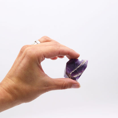 Edelsteinspitzen ca. 6 cm (0,5 kg) - Afrikanischer Amethyst