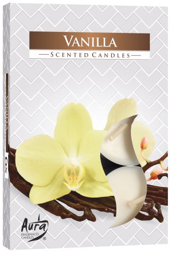 Set of 6 Scented Tea Lights - Vanilla