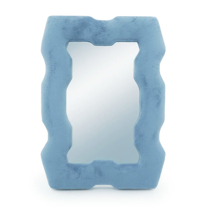 Weicher Wellenspiegel – Dicker Rahmen – Königsblau (30.5x22.5x2.3cm)