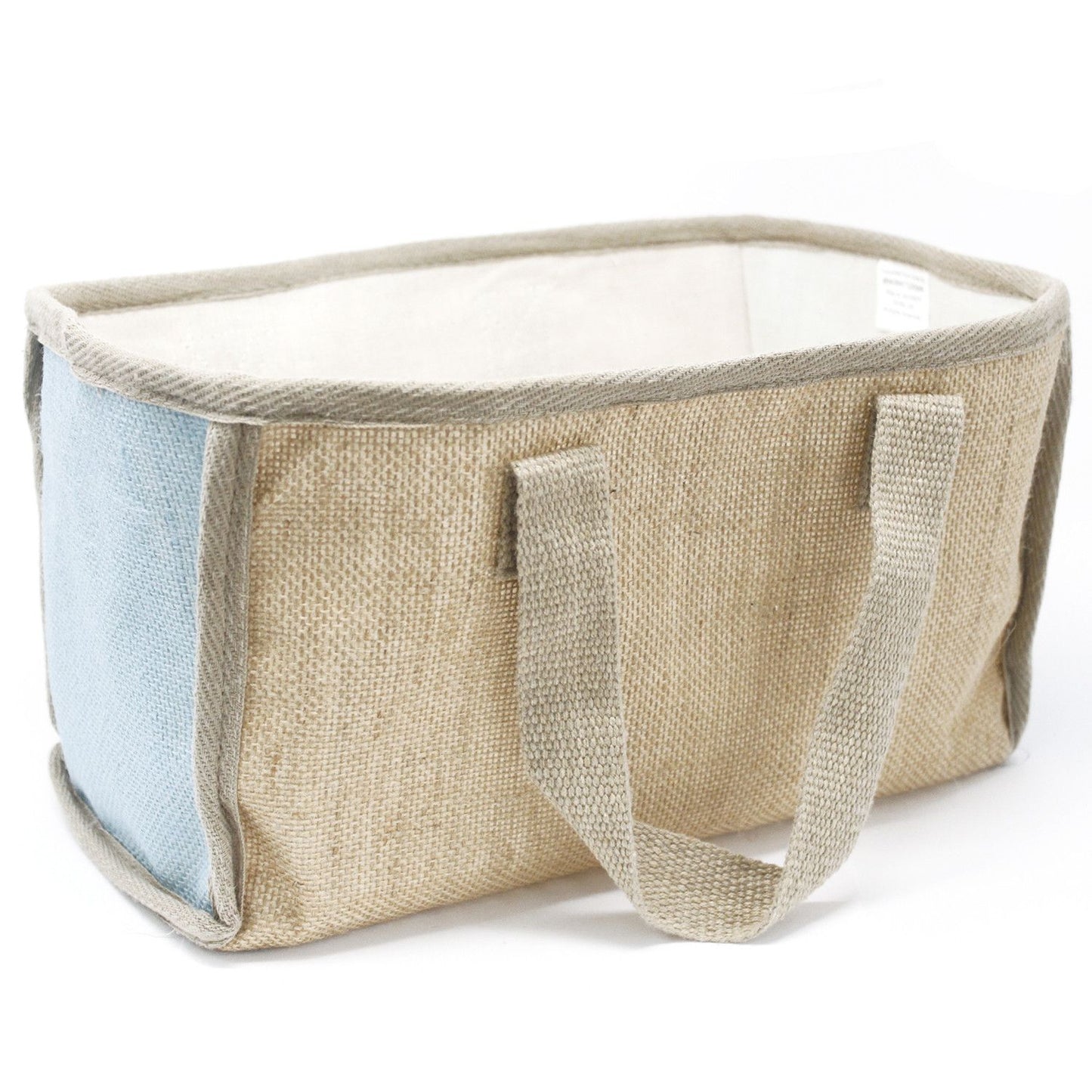 Cesta Grande Yute Azul 33x18x20cm