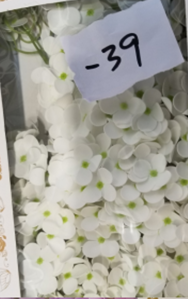 Fleurs de savon artisanales - Jacinthe - blanc