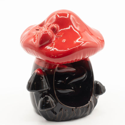 Brûleur d'encens à refoulement - Grande pomme de pin rouge