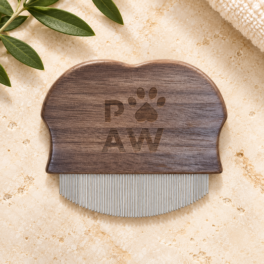 Herramientas de aseo PAW – Peine mini para pulgas y zonas delicadas de nogal
