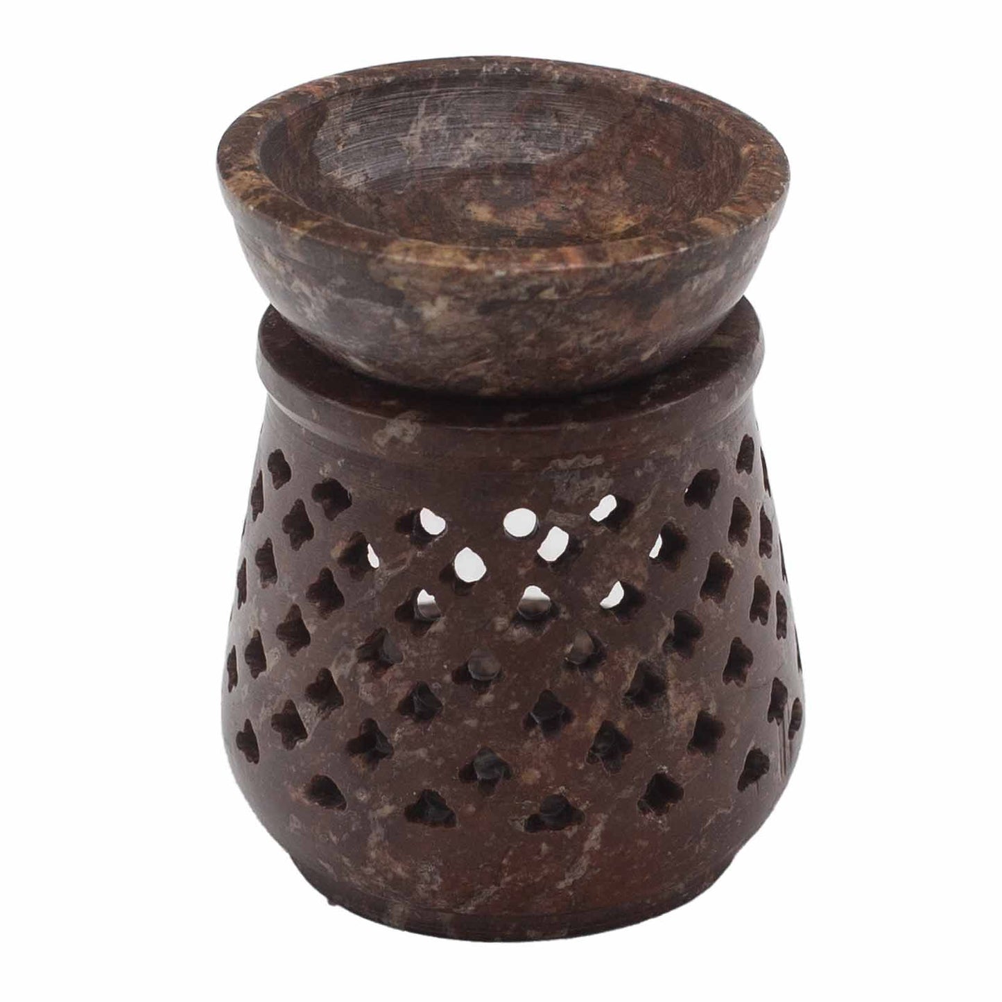 Kleiner Speckstein-Ölbrenner 8 cm - Klassisch
