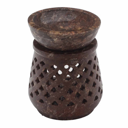 Kleiner Speckstein-Ölbrenner 8 cm - Klassisch