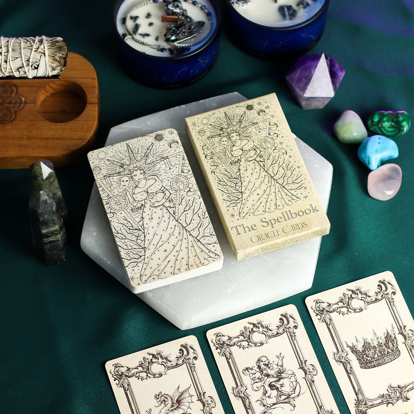 Cartes oracles du grimoire - jeu de sorcellerie