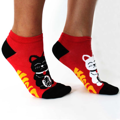 Calcetines bajos de bambú Hop Hare M/L (41-46) - Lucky Cat