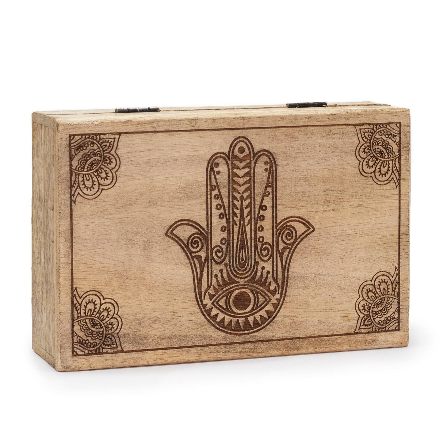 Grande boîte rectangulaire 21,5x14x6,3cm - Hamsa Noir