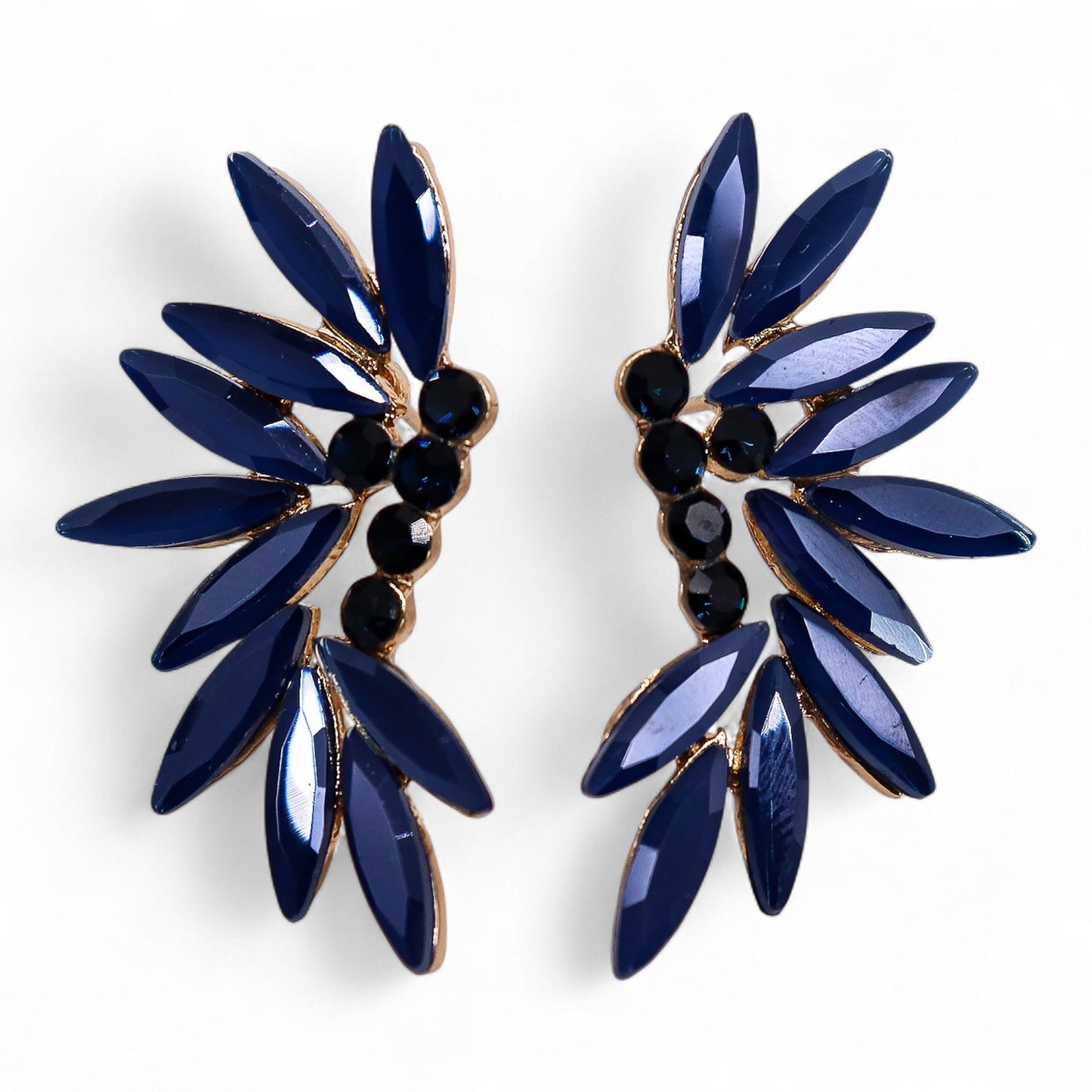 Azul Real - Vidrio Vintage - Hadas - Pendientes