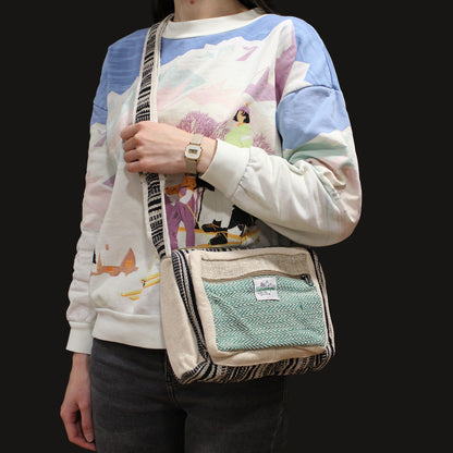 Messenger Bag - Hanf und Baumwolle