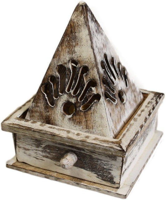 Räucherpyramide - White Wash