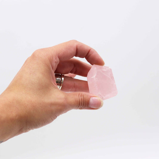 Puntas de piedra preciosa de aprox. 6 cm (0,5 kg) - Cuarzo rosa indio