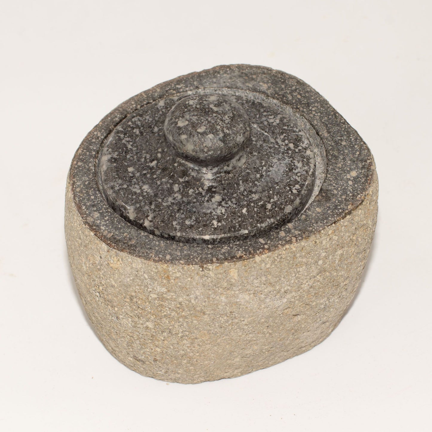 Jardinière en pierre de rivière naturelle pour enracinement - Petite (environ 9x7cm)