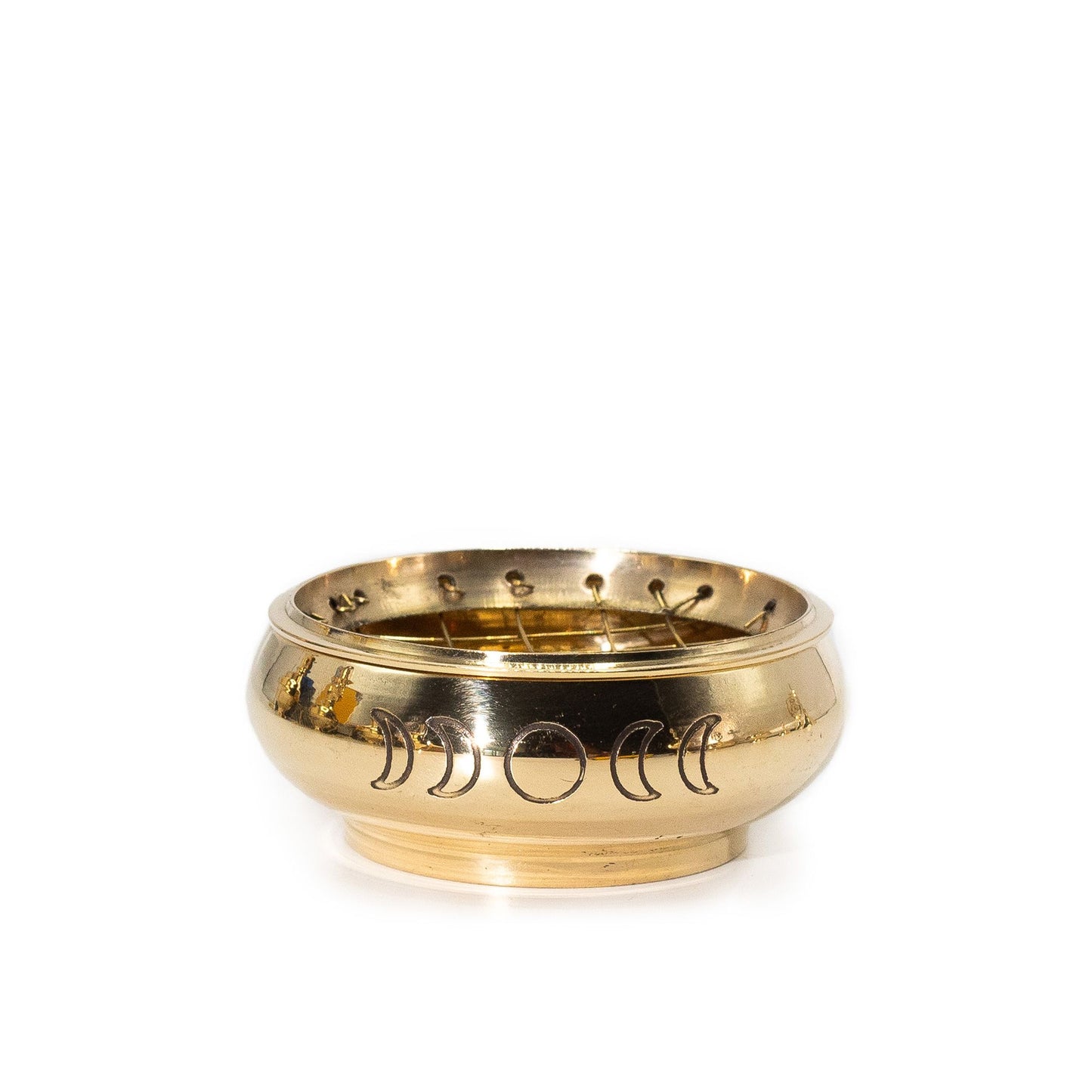 Großes Glas mit Räucherwerk aus Holzkohle – Mondphasen