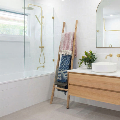 Grande escalera de madera Kemu - 1.5m - natural - Estilo japonés