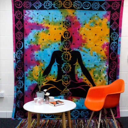Colcha doble de Algodón - Buda Chakra