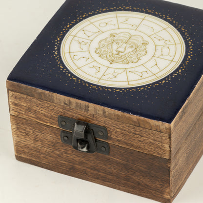 Pequeña caja esmaltada - Leo