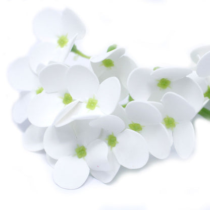 Fleurs de savon artisanales - Jacinthe - blanc