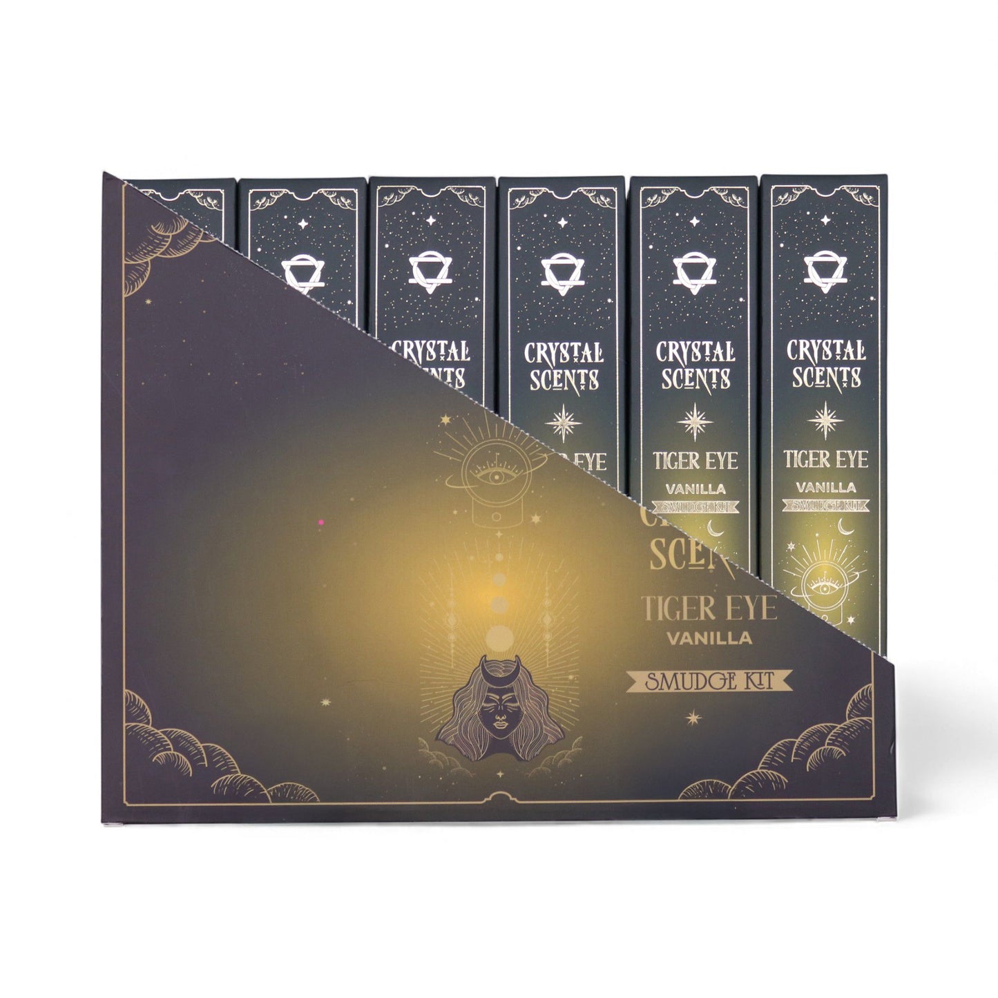 Tiger's Eye Crystal Fragrances Reinigendes Räucherwerk - Vanille