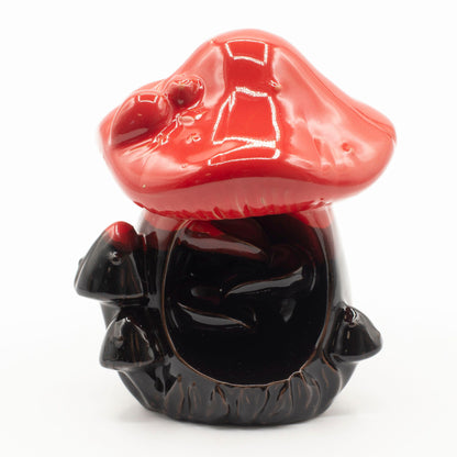 Brûleur d'encens à refoulement - Grande pomme de pin rouge