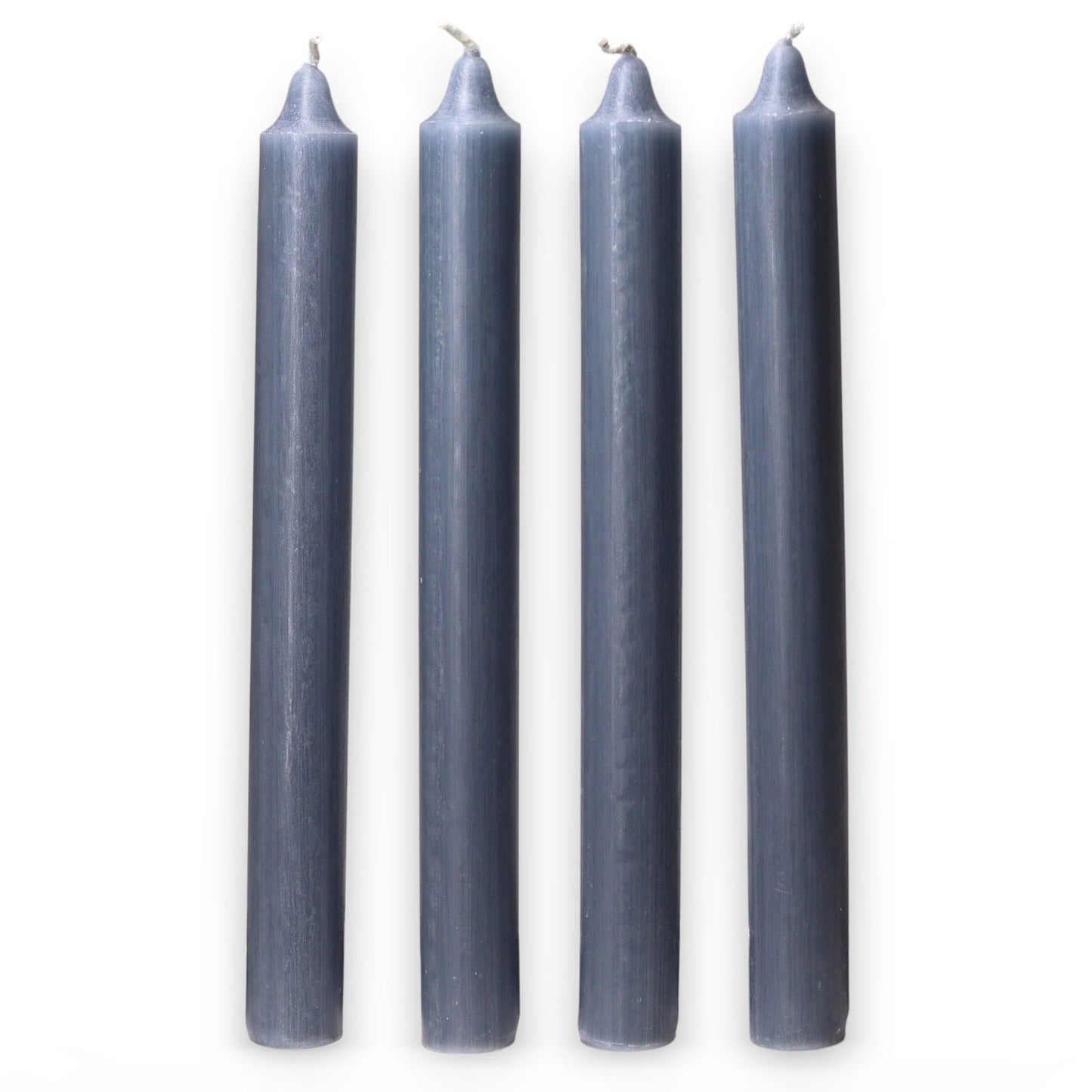 10 x Velas a granel de color sólido - verde azulado rústico - Paquete de 10