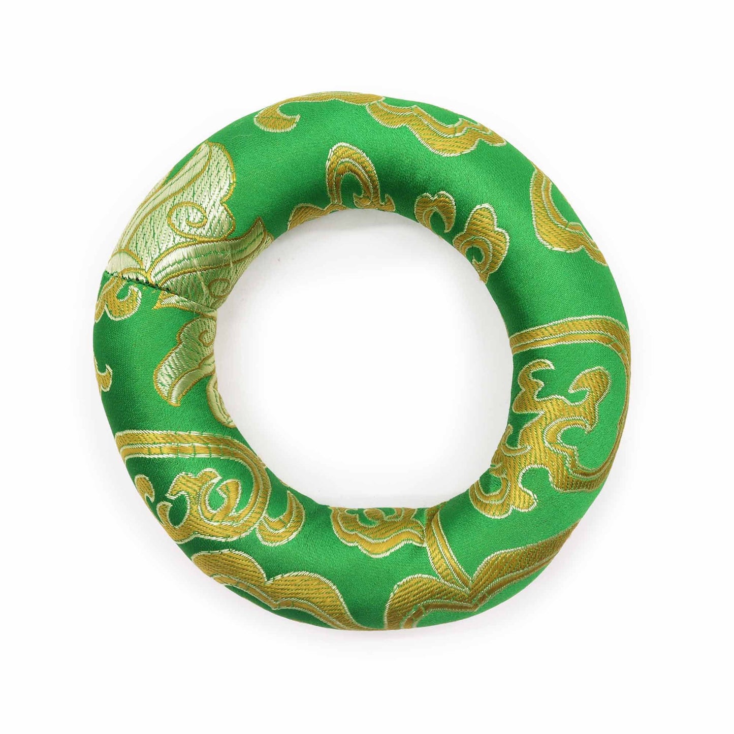 Coussin cerceau de 10 cm (pour bol chantant tibétain de 12 à 14 cm) - Vert