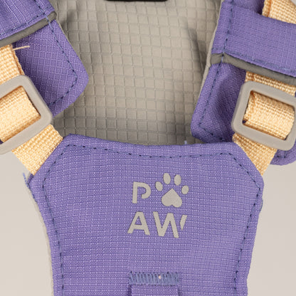 PAW - XS (2-4 kg) Arnés de paso para perros Guardian con malla reflectante - Lavanda - Colgante de amatista