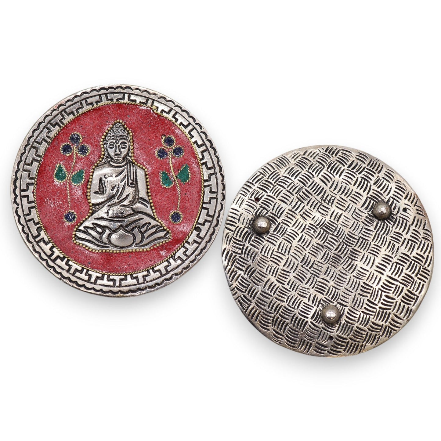 Porte-encens décoratif Bouddha rouge 10 cm