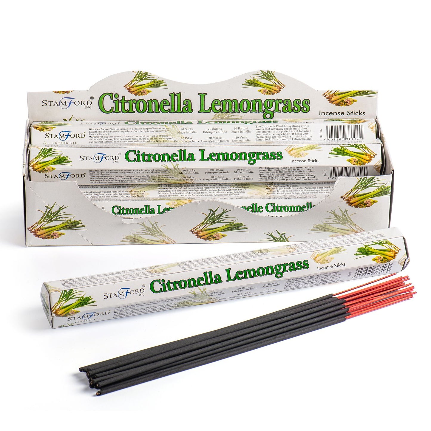 Premium Citronella &amp; Zitronengras Räucherstäbchen
