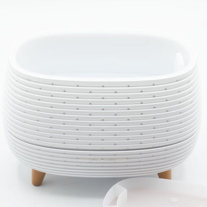 Aromaterapia Futurista con estrías - USB - Cambio de color - Control remoto