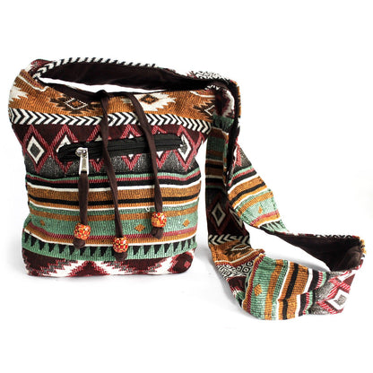 Mochila Pequeña Jacquard Chocolate