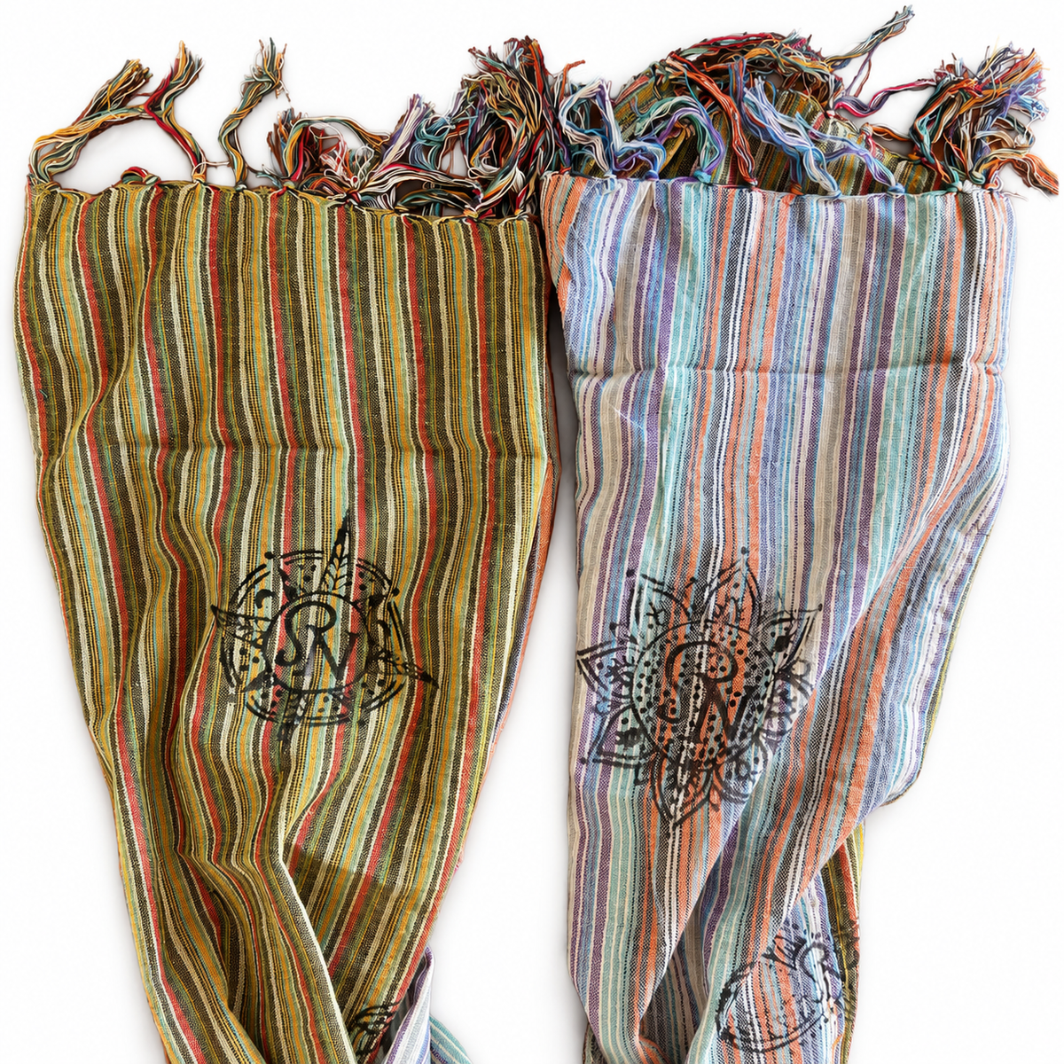 Nomad Sari - Bufanda de Bendición de Viaje - 170x50 cm - Cielo Se Encuentra con la Tierra