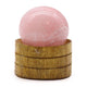 Sphère en cristal de quartz rose de 40 mm avec support