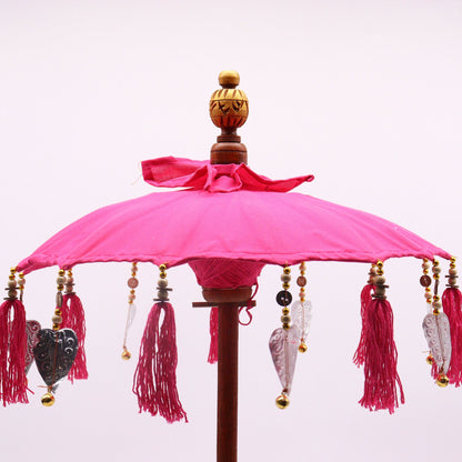 Sombrilla Bali Home Decor - Algodón - Rosa - 40cm