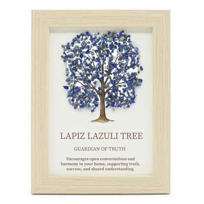 Imagen de piedra preciosa - Árbol de la Vida - Lapislázuli (20x14.7x1cm)