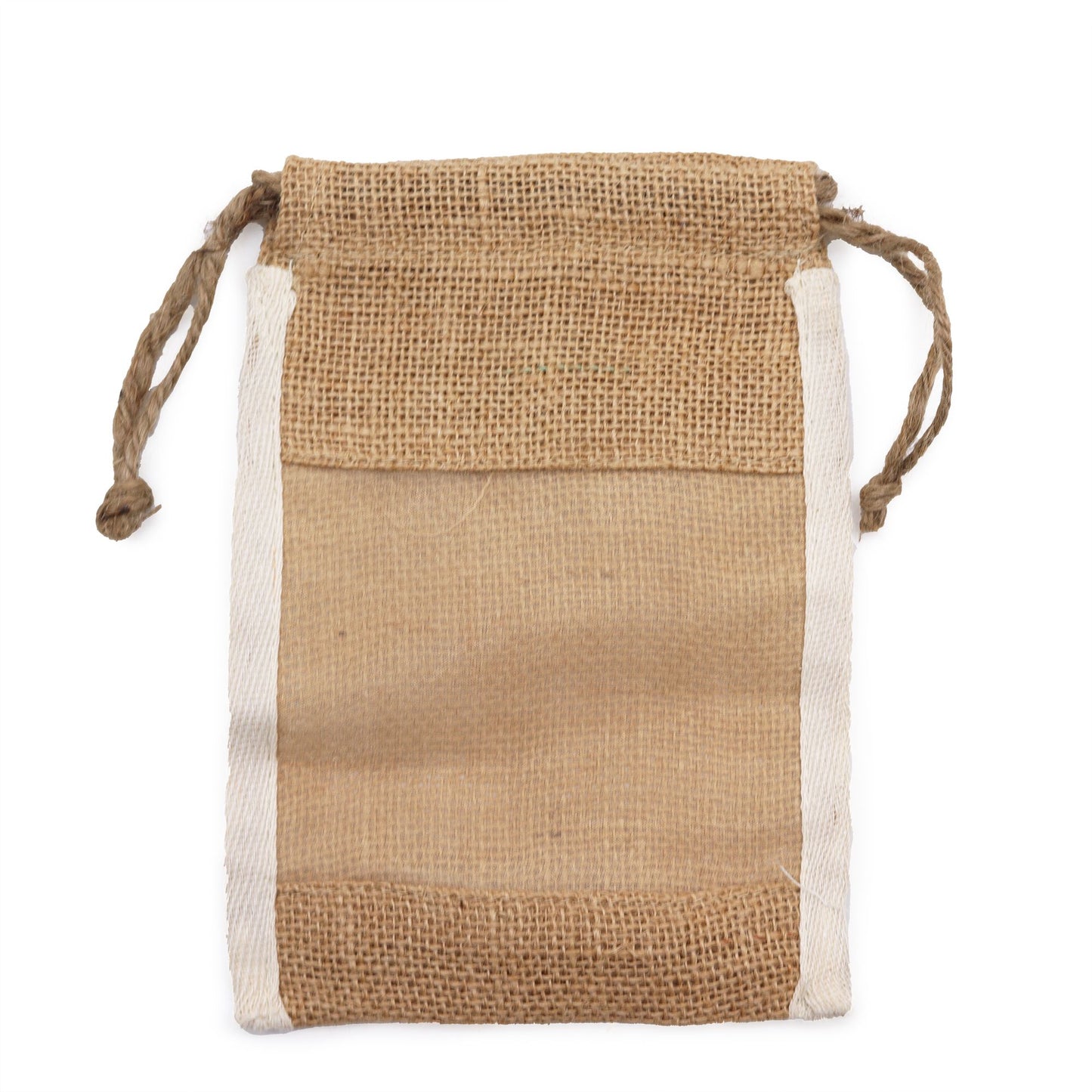 Bolsa Mediana Yute Lavada 21x15cm