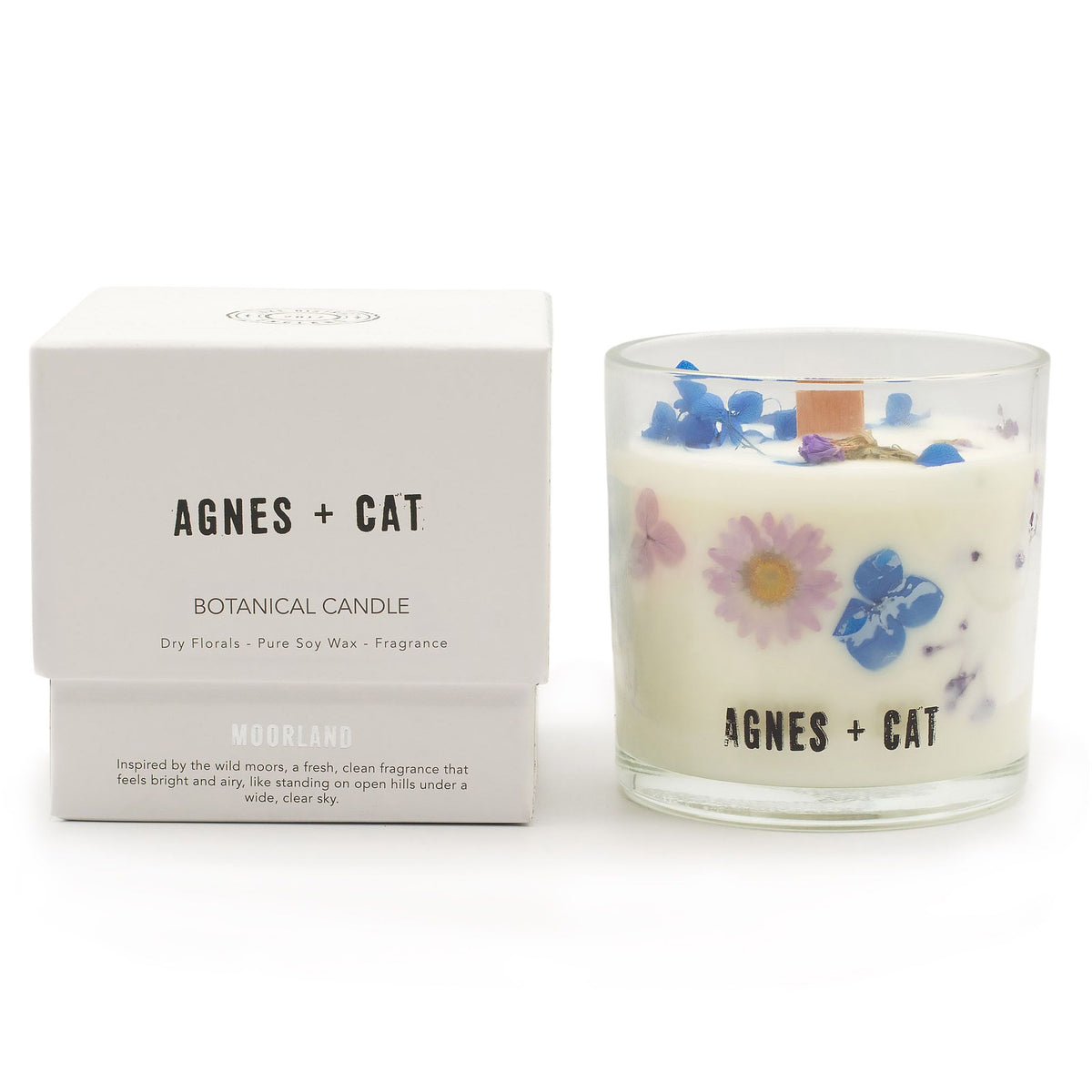Botanische Sojawachskerze Agnes + Cat - Moorland