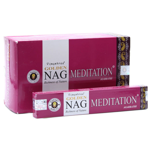 15 g Golden Nag Räucherstäbchen - Meditation
