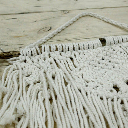 Tapiz Macramé Hogar y Corazón