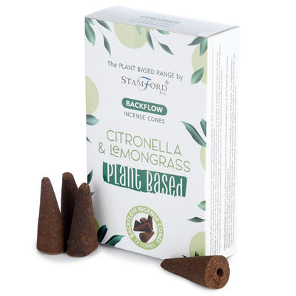 Cônes d'encens à reflux aux herbes - Citronnelle et citronnelle