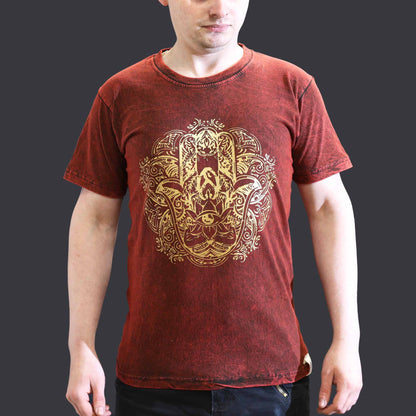T-shirt Nomad Sari petit modèle - Hamsa - Bordeaux