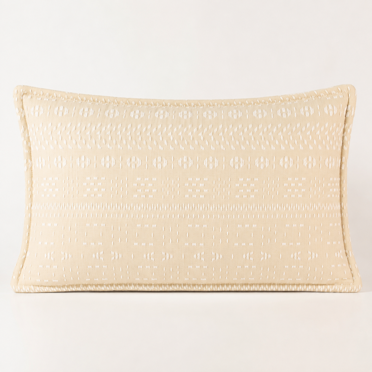Funda clásica para cojín - Piedra suave - 30x50cm - Estilo de Madera
