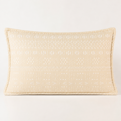 Funda clásica para cojín - Piedra suave - 30x50cm - Estilo de Madera