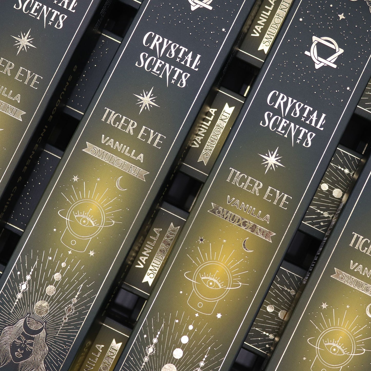 Tiger's Eye Crystal Fragrances Reinigendes Räucherwerk - Vanille