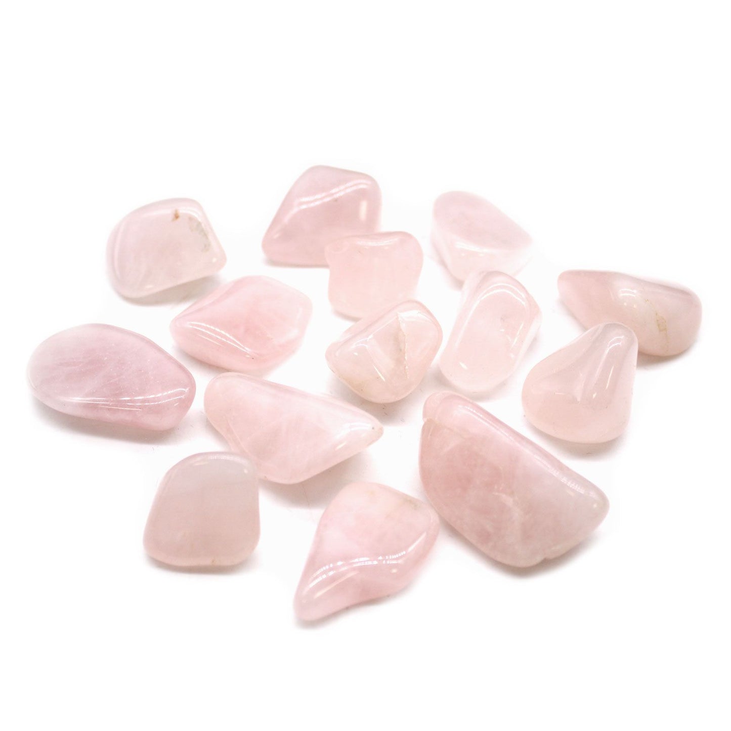 24 x L Tumble Stones - Cuarzo Rosa