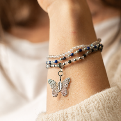 Nymph Spirit Conjunto de pulseras de gemas - Auroras boreales
