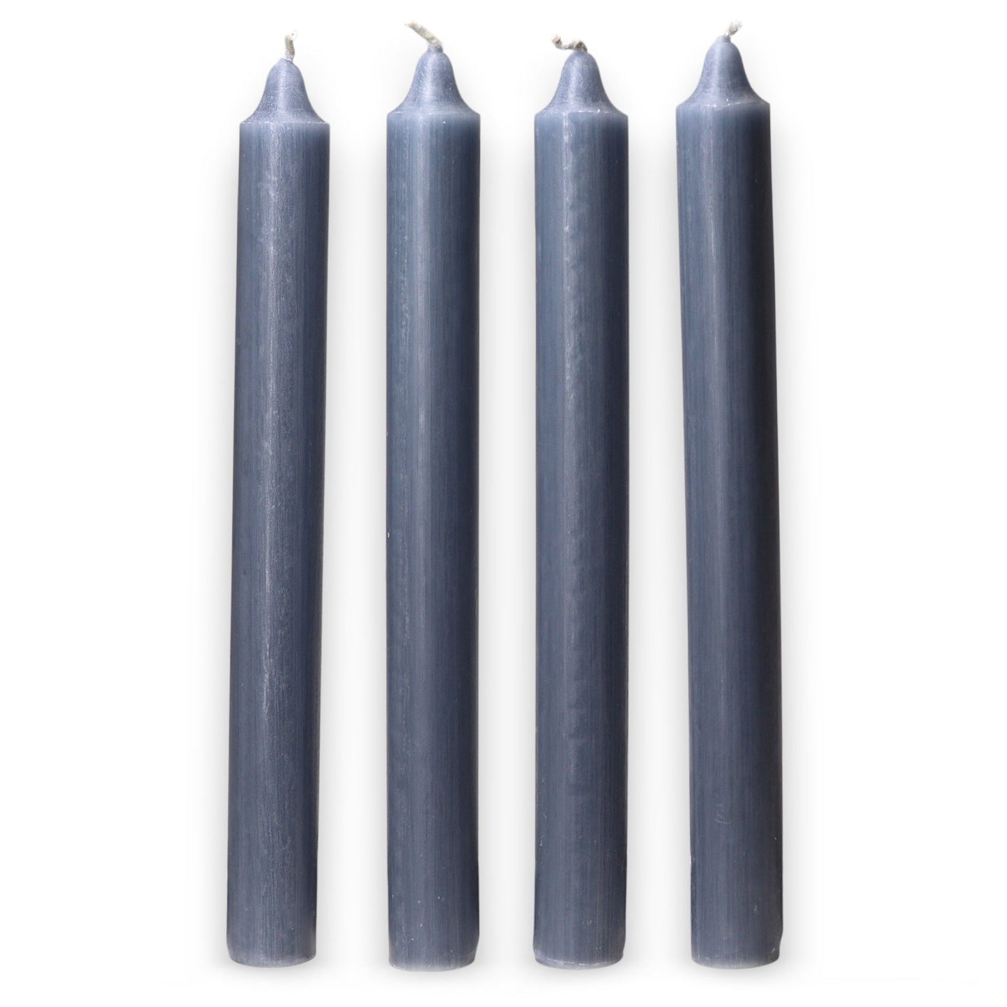 10 x Velas a granel de color sólido - verde azulado rústico - Paquete de 10