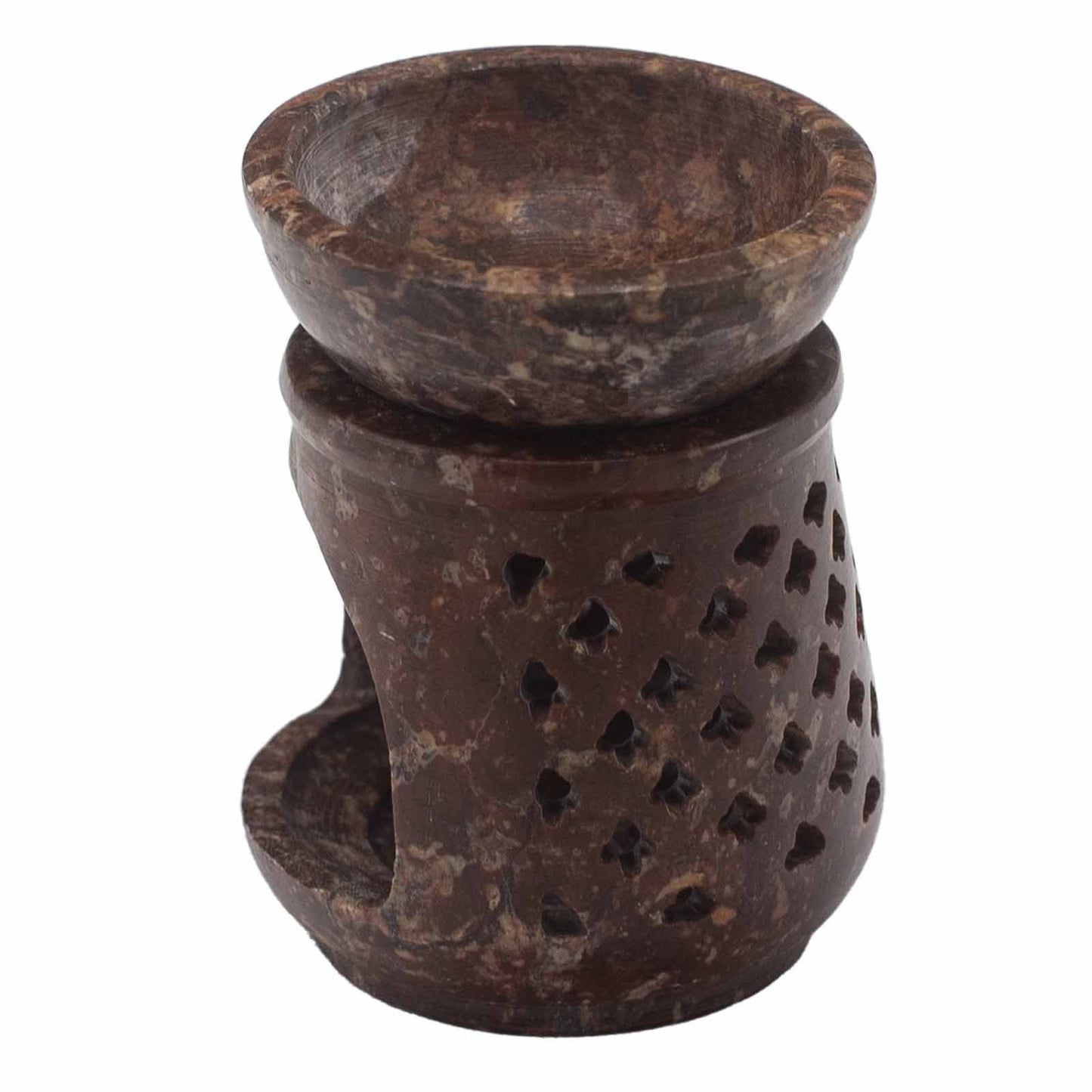 Kleiner Speckstein-Ölbrenner 8 cm - Klassisch