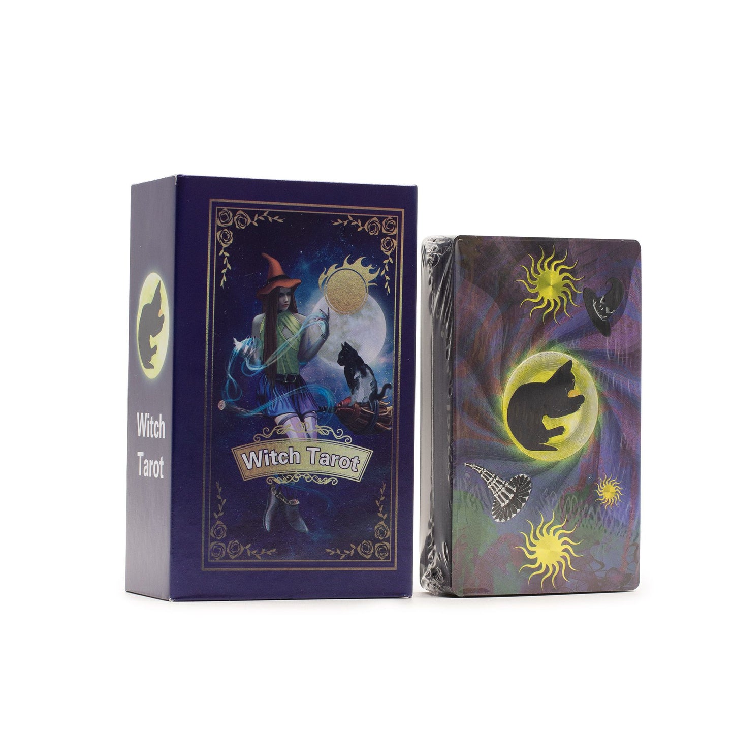 Tarotkartenset mit violetter Folie – Das Hexen-Tarot – mit Begleitheft