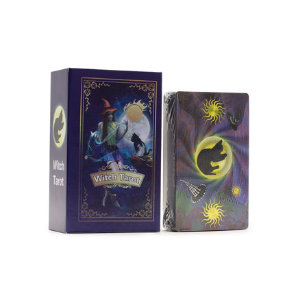Tarotkartenset mit violetter Folie – Das Hexen-Tarot – mit Begleitheft